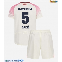 Maglie da calcio Bayer Leverkusen Loic Bade #5 Seconda Maglia Bambino 2025-26 Manica Corta (+ Pantaloni corti)